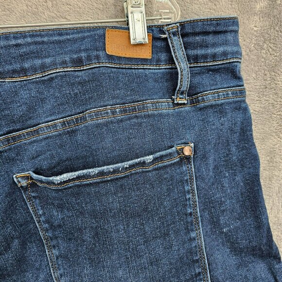 Judy Blue Skinny Fit Jeans 24W Dark Wash Button Fly Lightly Distressed High Rise - Picture 9 of 11